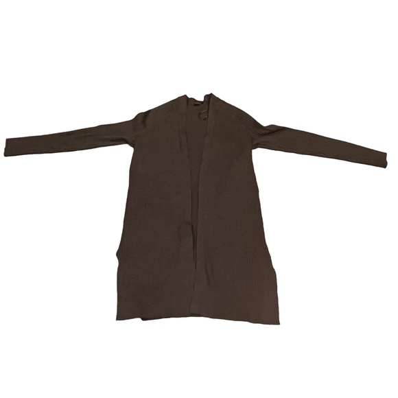 Verve Ami. Long brown cardigan sweater. Size medium. - Picture 5 of 5